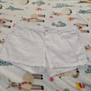 Royalty Wanna Betta Butt? White Distressed Shorts